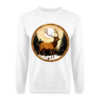 Style du cerf - Sweat-shirt Unisexe - blanc - Devant