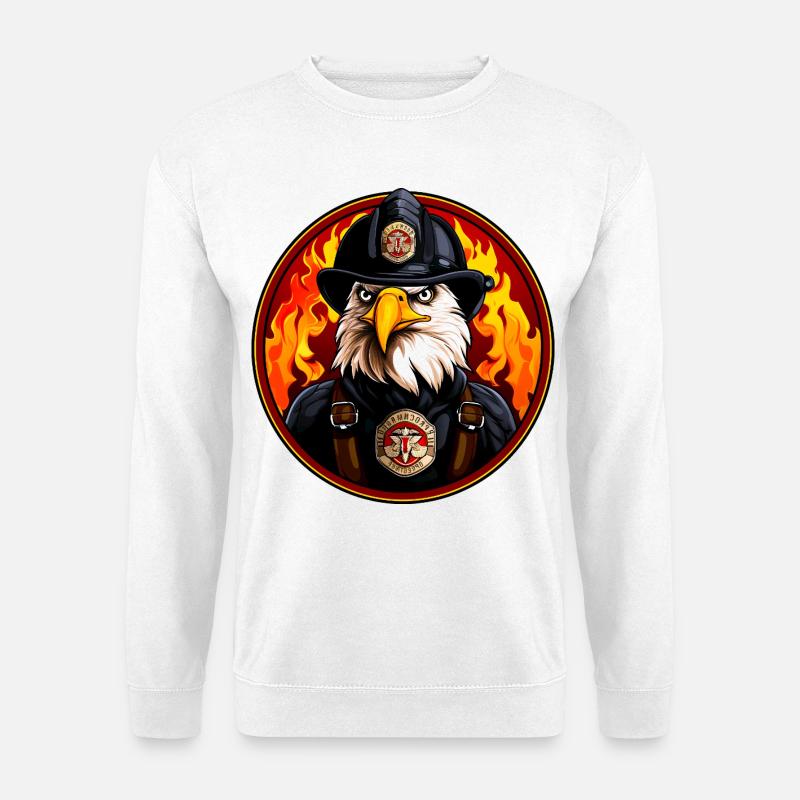 Adler Feuerwehr - Unisex Pullover - Weiß