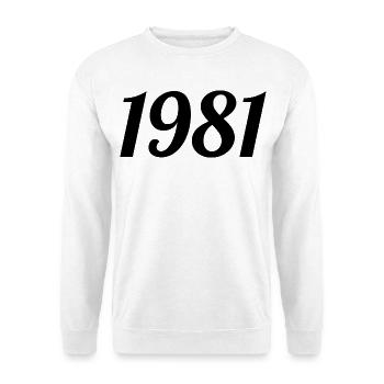 1981 Vintage 1981 Retro Birthday 1981 Gift - Unisex Sweatshirt - white - Front