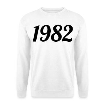 1982 Vintage 1982 Anniversaire Rétro 1982 Cadeau - Sweat-shirt Unisexe - blanc - Devant
