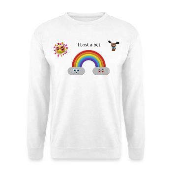 Eine Wette verloren - Unisex Pullover - Weiß - Vorne