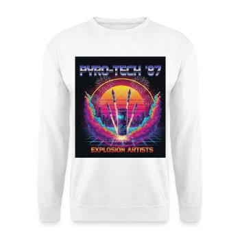 Cyber Pyro - Sweat-shirt Unisexe - blanc - Devant