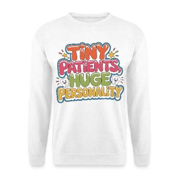 Dentiste pédiatrique Petits patients Soins dentaires importants - Sweat-shirt Unisexe - blanc - Devant