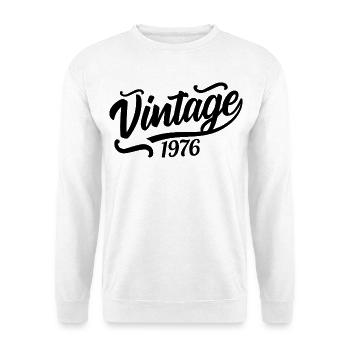 1976 Born in 1976, 56th birthday - Unisex Sweatshirt - white - Front