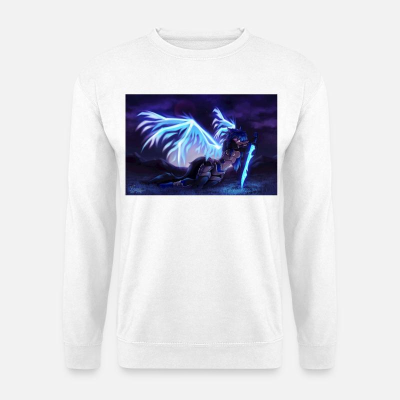 Alóe - Gefallener Engel (von Bunneko_Arts) - Unisex Pullover - Weiß