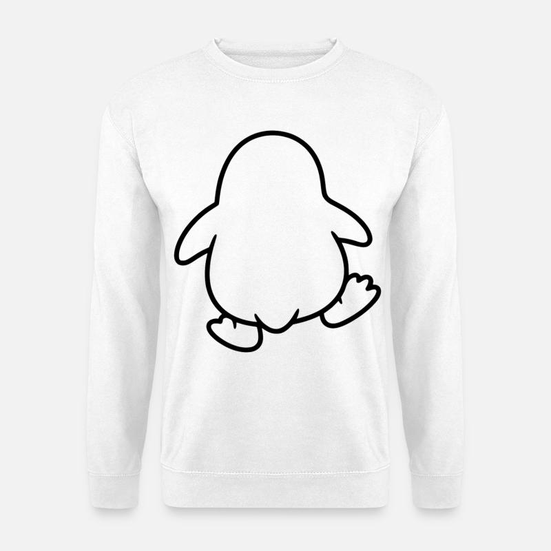 Pinguin watscheln - Unisex Pullover - Weiß