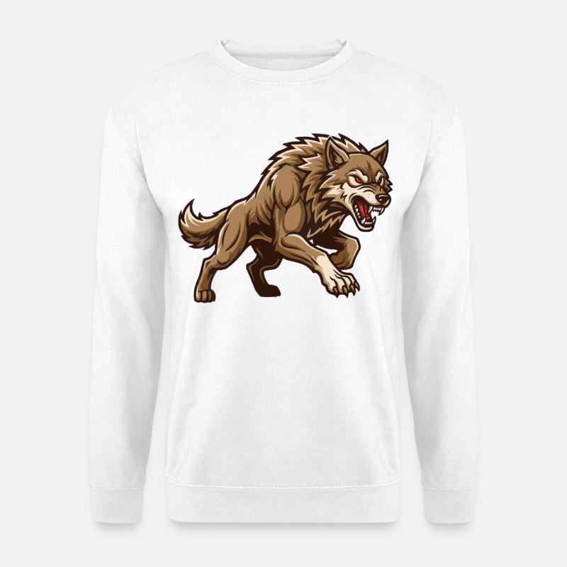 Lone Wolf Alpha - Unisex Pullover - Weiß