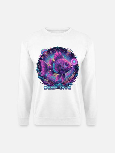 Neonfisch - Unisex Pullover - Weiß