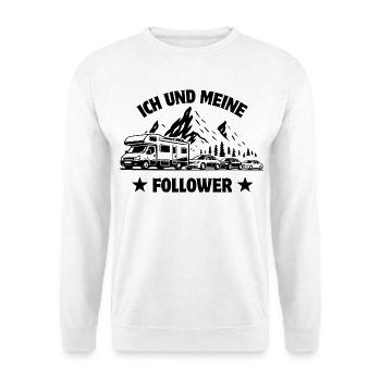 Moi et mes abonnés - Camping-car - Embouteillage - Sweat-shirt Unisexe - blanc - Devant