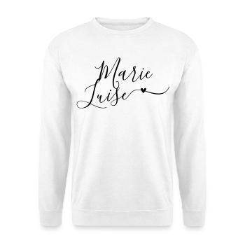 Marie-Luise Last name First name Decorative - Unisex Sweatshirt - white - Front