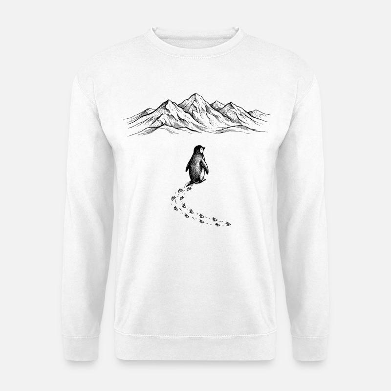 Pinguin  - Unisex Pullover - Weiß