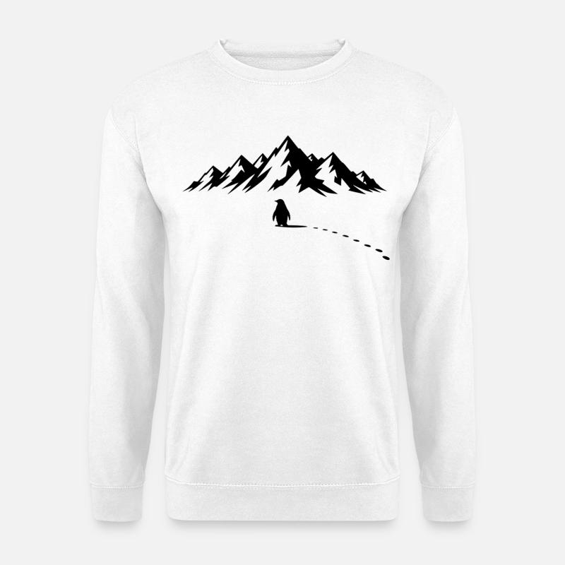 Pinguin Eisberg - Unisex Sweatshirt - white