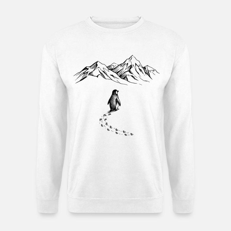 Pinguin Antarktis - Unisex Pullover - Weiß