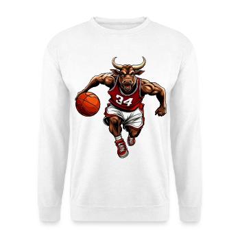 Basketball Bull - Unisex Sweatshirt - white - Front