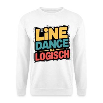 Line Dance Of course - Unisex Sweatshirt - white - Front