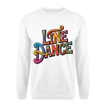 Line Dance Western Lettering - Unisex Sweatshirt - white - Front