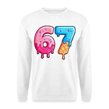 Figures Sweet 6-7 Dessert-Schrift - Unisex Pullover - Weiß - Vorne
