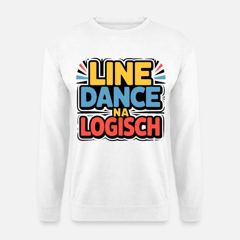 Line Dance Logical - Unisex Sweatshirt - white
