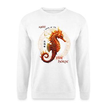 Fire-Seahorse 1966 – 60 Years of Deep Sea Power - Unisex Sweatshirt - white - Front