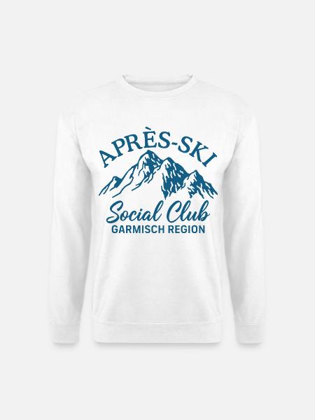 Apres Ski Social Club Garmisch Region - Unisex Pullover - Weiß