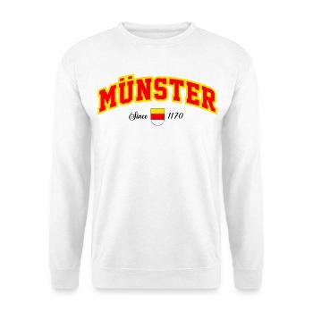 Münster City - Sweat-shirt Unisexe - blanc - Devant