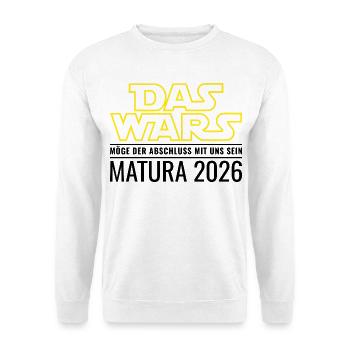 Matura 2026 Das wars (Möge Abschluss mit uns sein) - Unisex Pullover - Weiß - Vorne