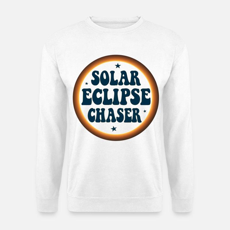 Solar eclipse chaser - Unisex Pullover - Weiß