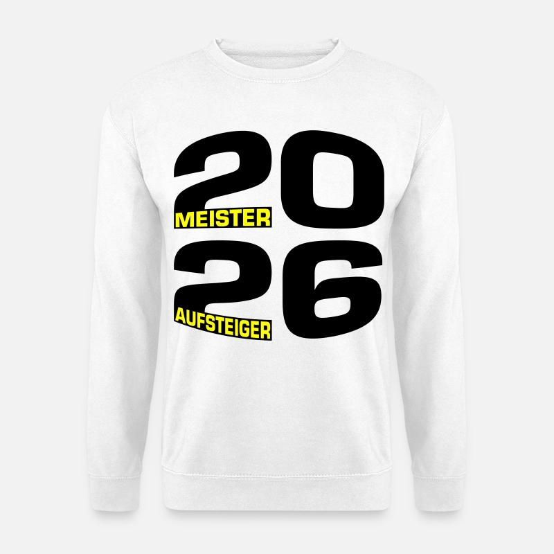Meister und Aufsteiger 2026 - Unisex Pullover - Weiß
