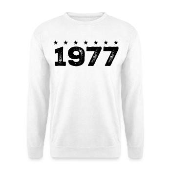 Hergestellt im Jahr 1977 - Unisex Pullover - Weiß - Vorne