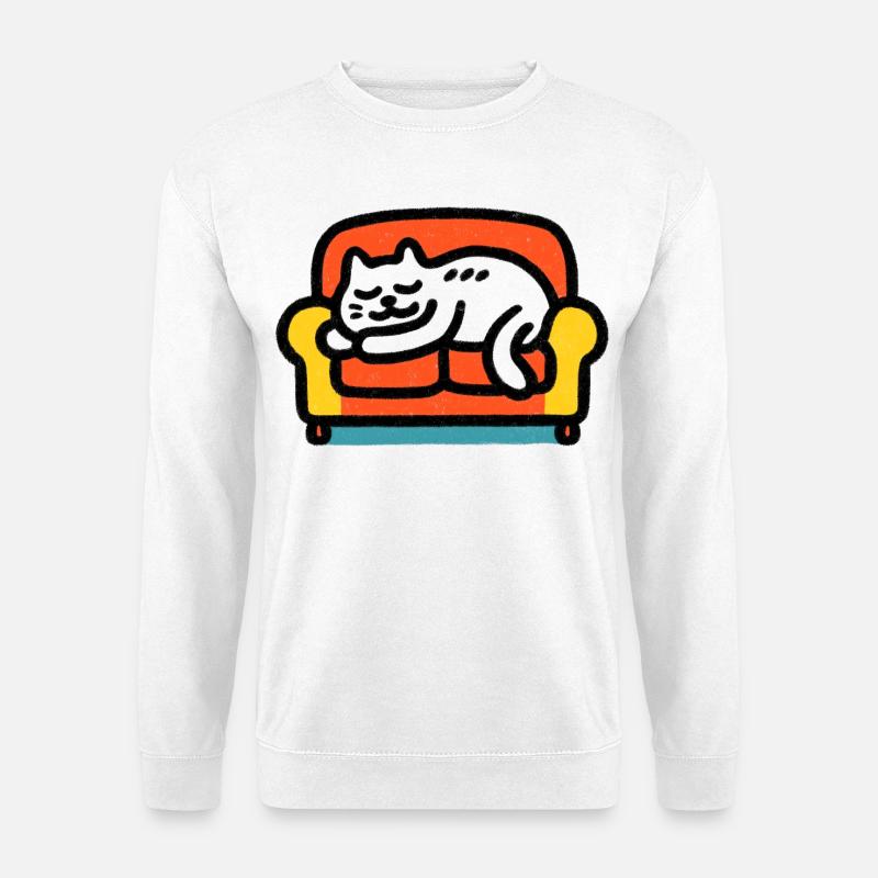Chillekatze - Unisex Pullover - Weiß