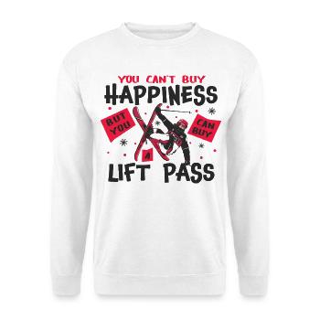 Ski Freeski Happy - Sweat-shirt Unisexe - blanc - Devant