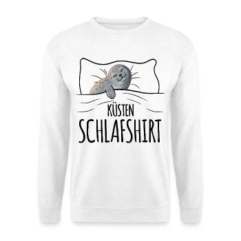 Seal Sleep Shirt - Unisex Sweatshirt - white - Front