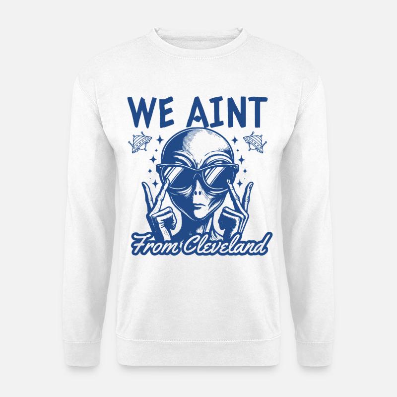 Lustiges Alien-T-Shirt - Unisex Pullover - Weiß