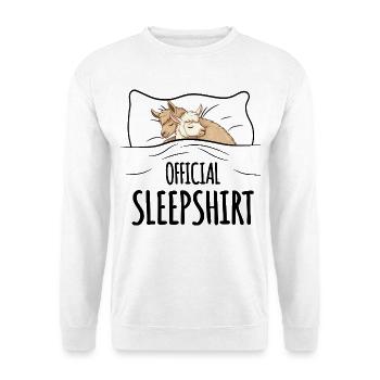 Chemise de nuit Llama - Sweat-shirt Unisexe - blanc - Devant