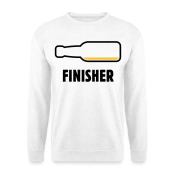 Finisher (beer / beer / beer drinker / POS 2C) - Unisex Sweatshirt - white - Front