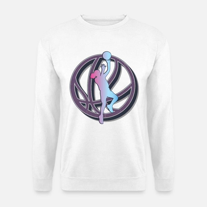 Basketball Mädchen - Unisex Pullover - Weiß