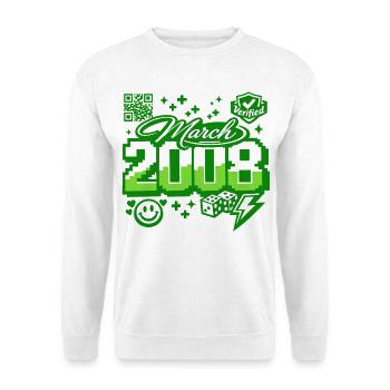 18 Geburtstag Jahrgang 2008 Limited Edition - Unisex Pullover - Weiß - Vorne
