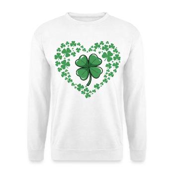 Heart of Shamrocks - Unisex Sweatshirt - white - Front