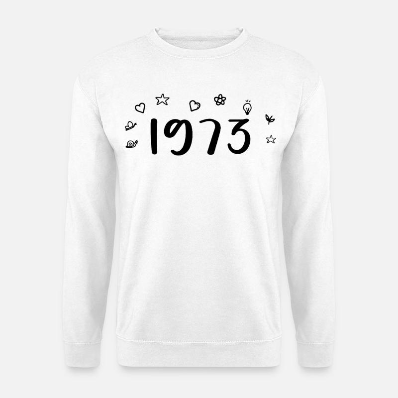 1973 Jubiläum 1973 Retro 1973 - Unisex Pullover - Weiß