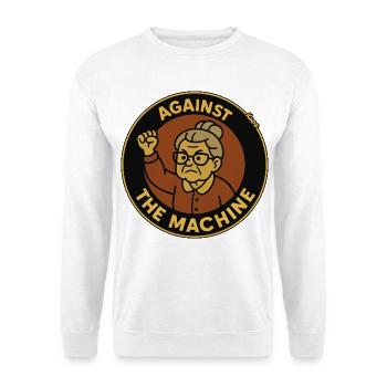 Against the machine – Grandma Protest - Unisex Sweatshirt - white - Front