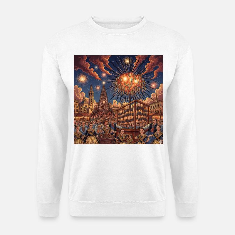 Valencia Fallas - Unisex Sweatshirt - white