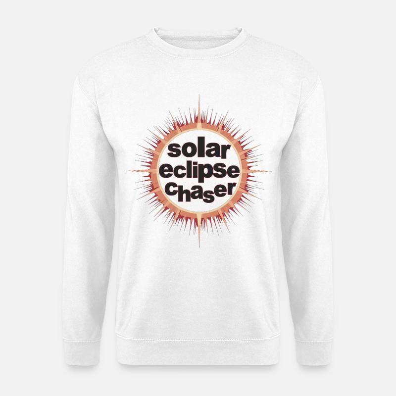 Solar eclipse chaser - Unisex Pullover - Weiß