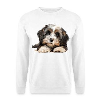 Havanese Hund - Unisex Pullover - Weiß - Vorne