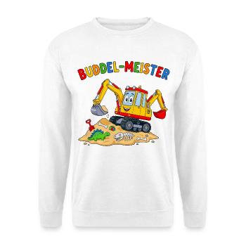 Buddel-Meister Dino-Abenteuer - Unisex Pullover - Weiß - Vorne