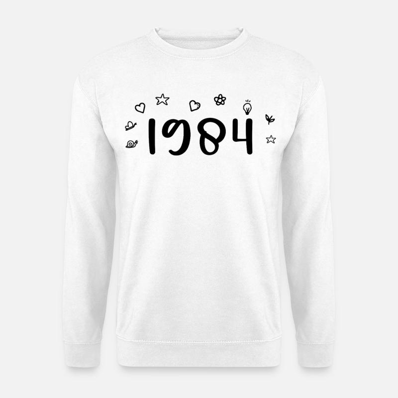 1984 Jubiläum 1984 Retro 1984 - Unisex Pullover - Weiß