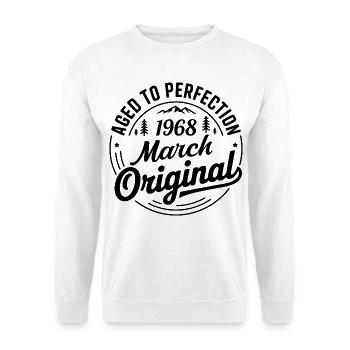März 1968 – Legende der Gipfel und Berge - Unisex Pullover - Weiß - Vorne