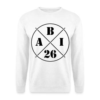 ABI 26 (Abiturient / Abitur 2026 / Symbol / Black) - Unisex Pullover - Weiß - Vorne