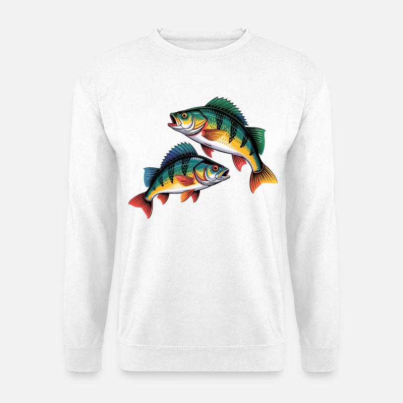 Zwei Barsche - Unisex Pullover - Weiß