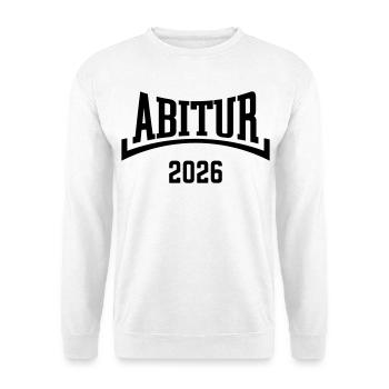 Abitur 2026 (Abiturient / Abi 26 / Konkav / B) - Sweat-shirt Unisexe - blanc - Devant
