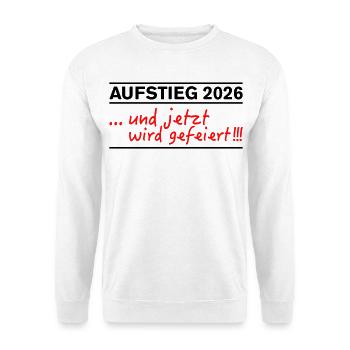 Promoted 2026: Promotion now is celebrated - Unisex Sweatshirt - white - Front